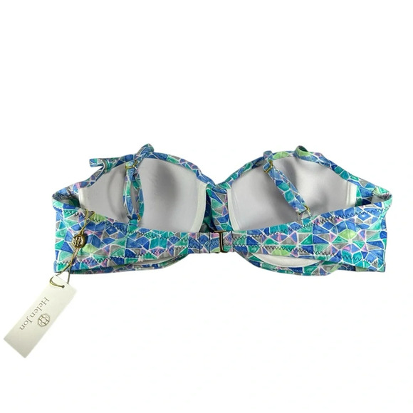 Helen Jon Womens  Seaglass Twist Underwire Bra W/ Removable Straps Medium NWT - Picture 2 of 4